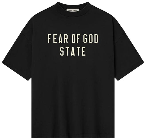 Camiseta Fear of God Essentials 90's Fit T-Shirt FW25 "Jet Black" Preto