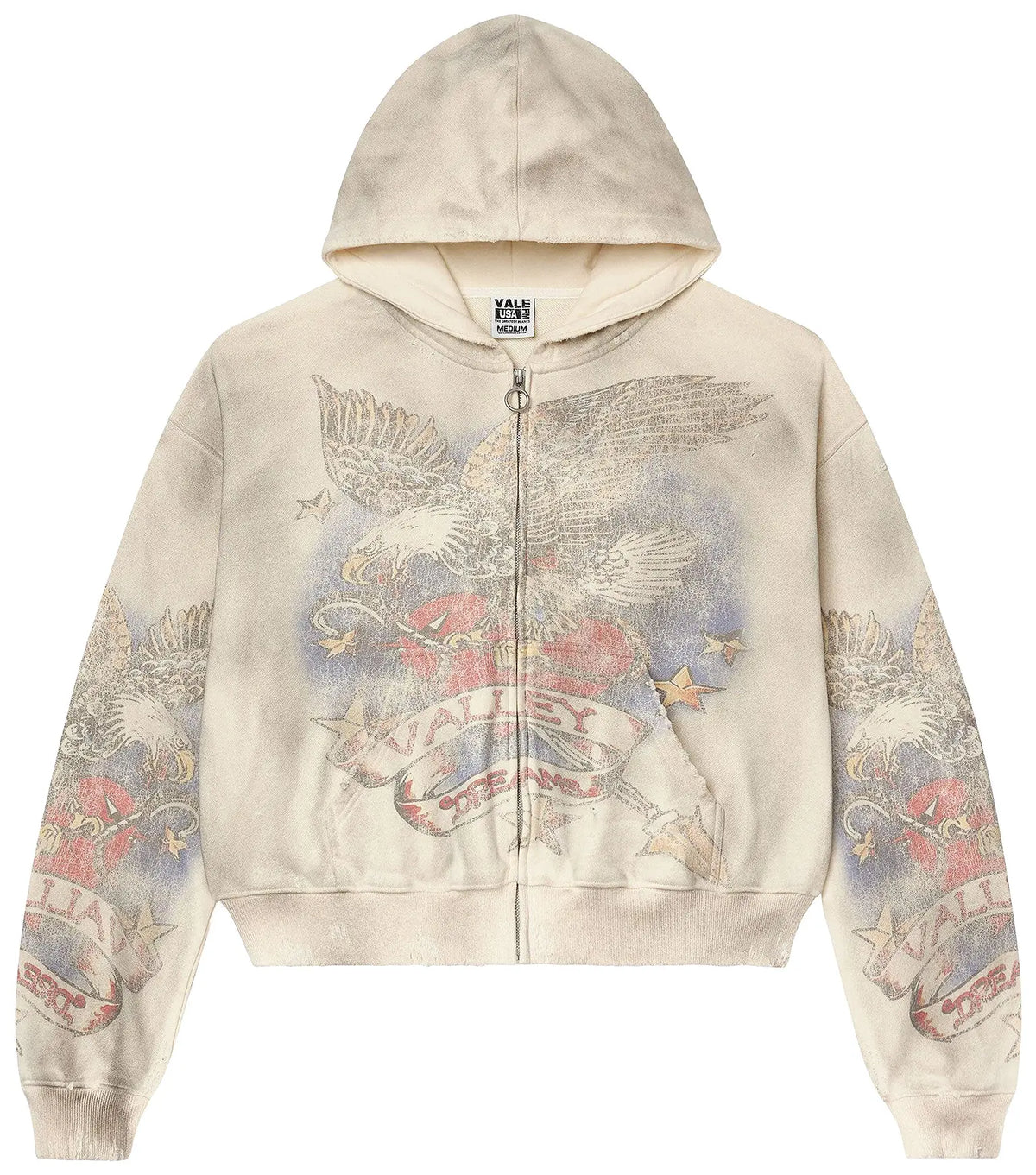 Moletom Vale Forever Nostalgia Zip Up "Cream" Bege