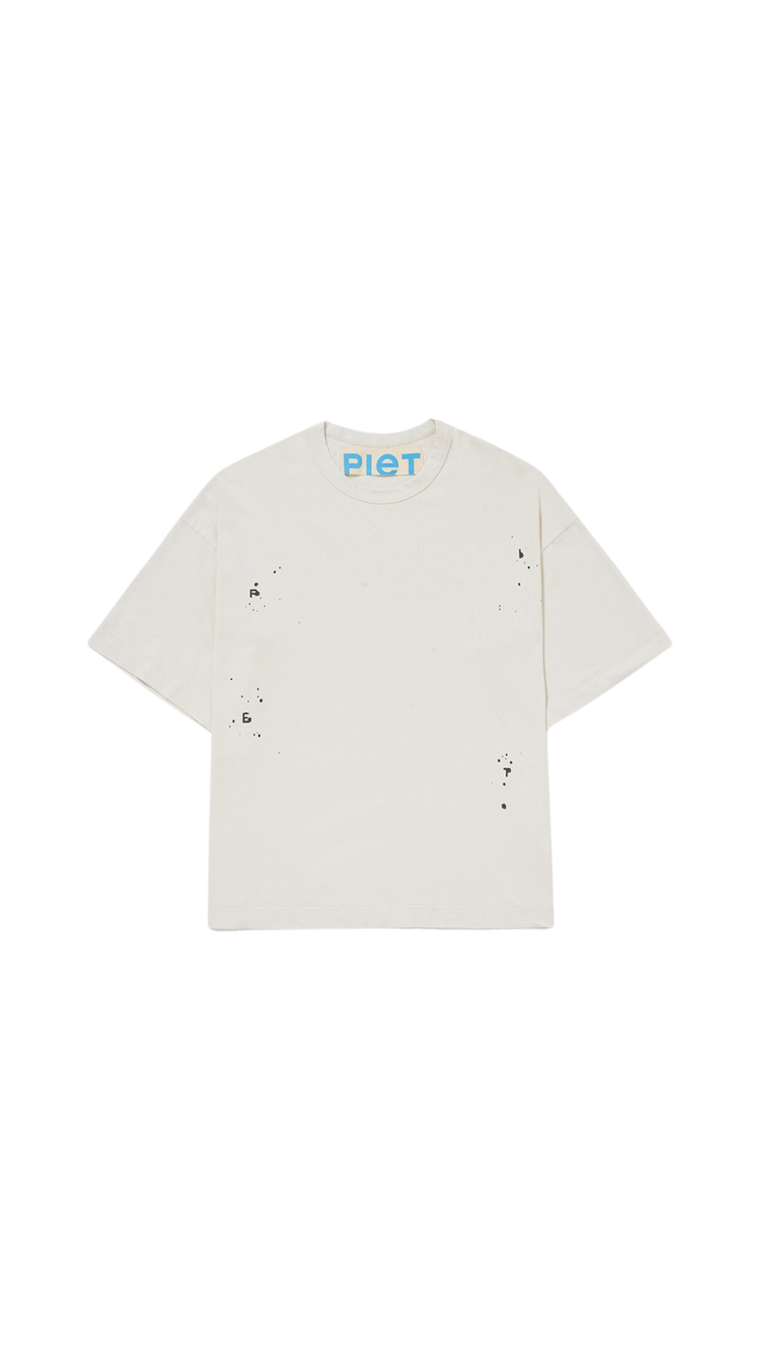 Camiseta Piet "Splatter" Off White
