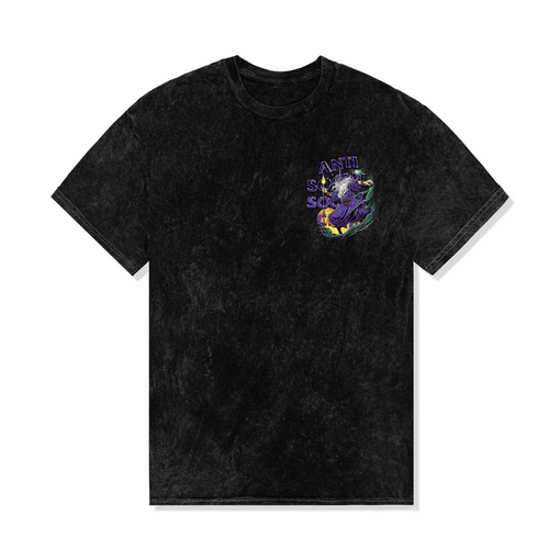 Camiseta ASSC Anti Social Social Club Sleave Tie Dye "Black Mineral" Preto