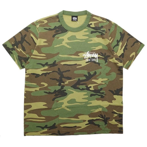 Camiseta Stussy Stock New York Camo Verde