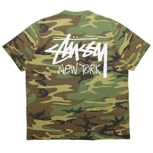 Camiseta Stussy Stock New York Camo Verde