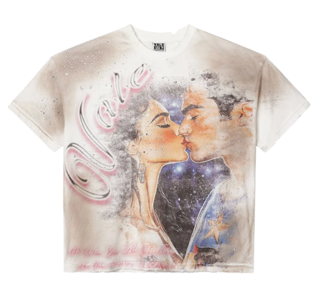 Camiseta Valley "Fated Yours Bling" Branca