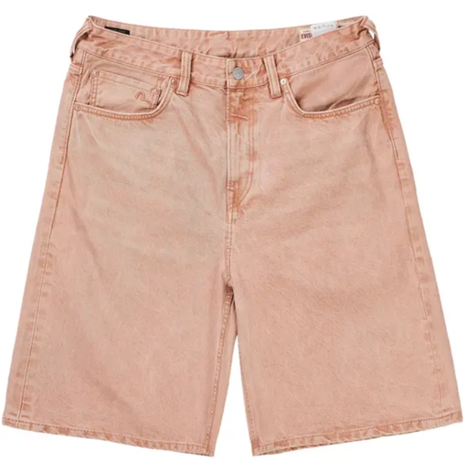 Bermuda Palace x Evisu "Long Denim Short Pink Wash" Rosa