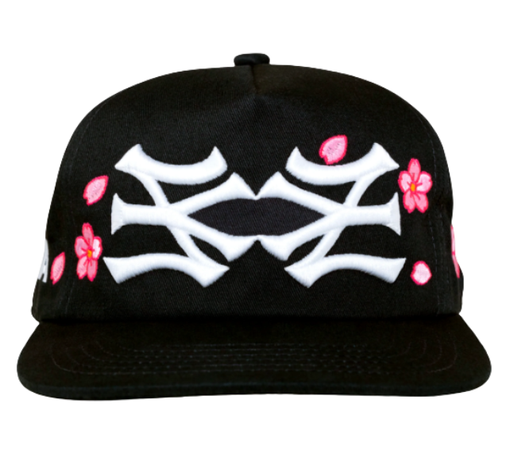 Boné Oma Design "NY NY Cherry Blossom" Preto/Branco