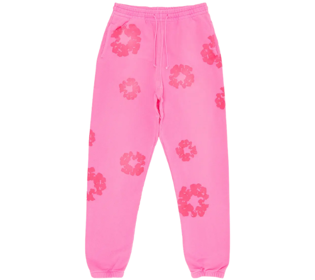 Calça Denim Tears "Mono Cotton Wreath" Rosa
