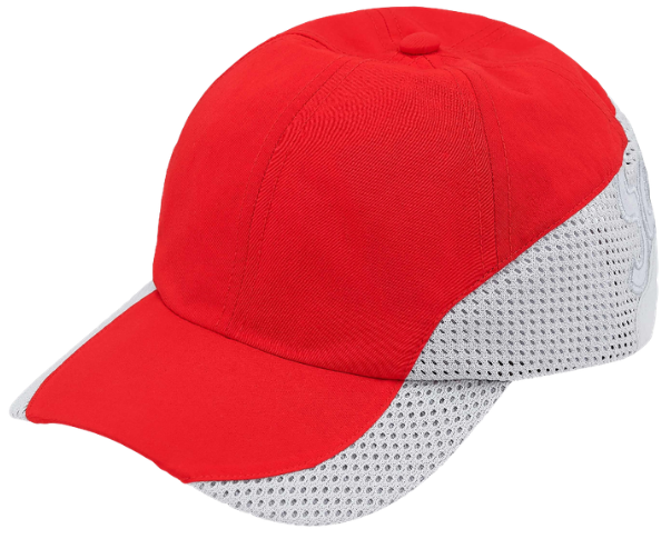 Boné Supreme "Cordura Mesh 6 Panel" Vermelho