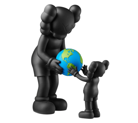 Boneco Kaws "The Promise Vinyl Figure Black" Preto