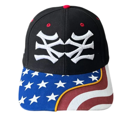 Boné Oma Design "NY NY Curved Brim Hat USA" Preto