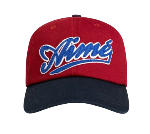 Boné Aimé Leon Dore "Cycling Logo Hat Barbados Cherry" Vermelho