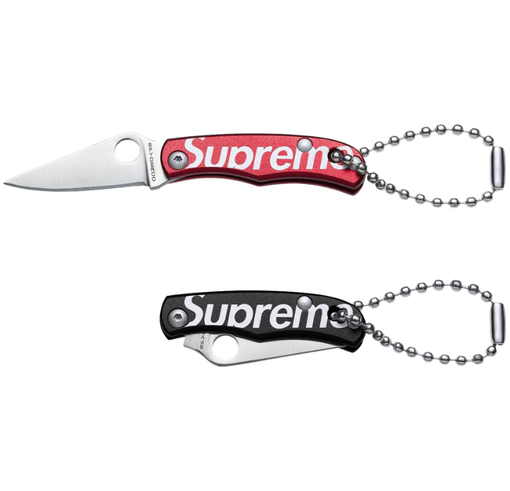 Canivete Supreme SS26 "Spyderco Bug Knife" Vermelho/Preto
