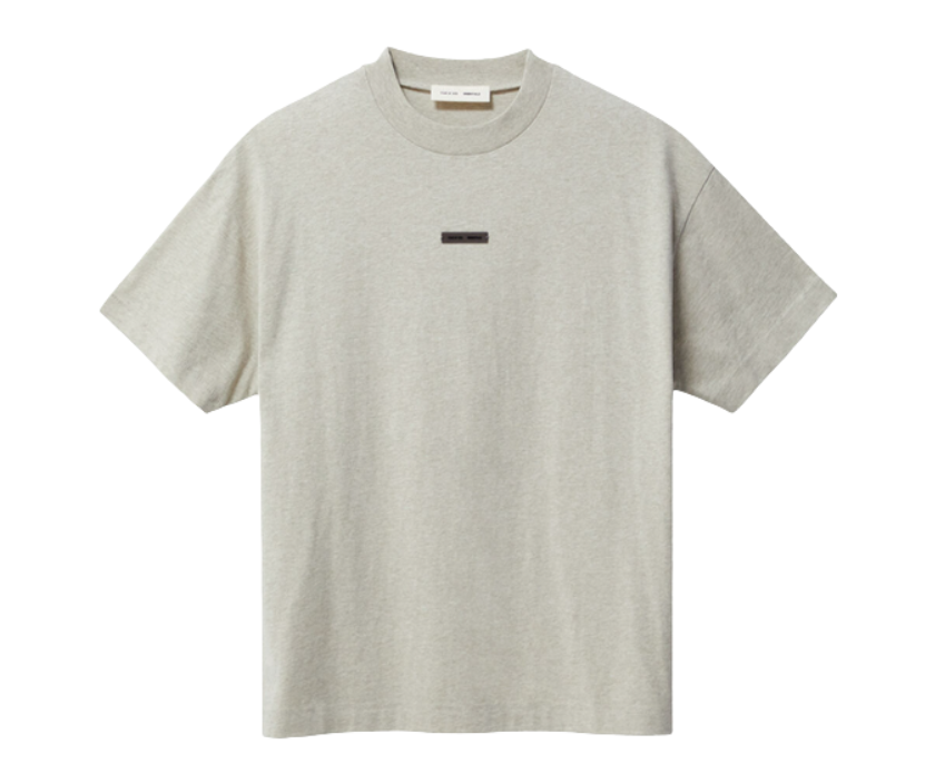 Camiseta Fear Of God Essentials "Classic Heather Stone" Creme