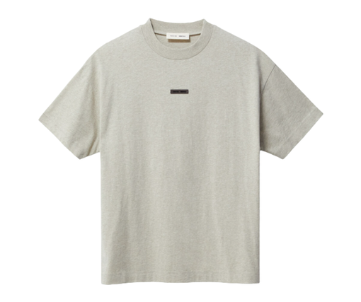 Camiseta Fear Of God Essentials "Classic Heather Stone" Creme