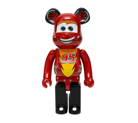 Bearbrick x Disney "Lightning McQueen" 1000%