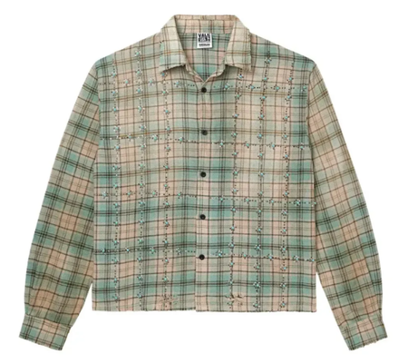 Longsleeve Valley "Little Gems Flannel" Verde