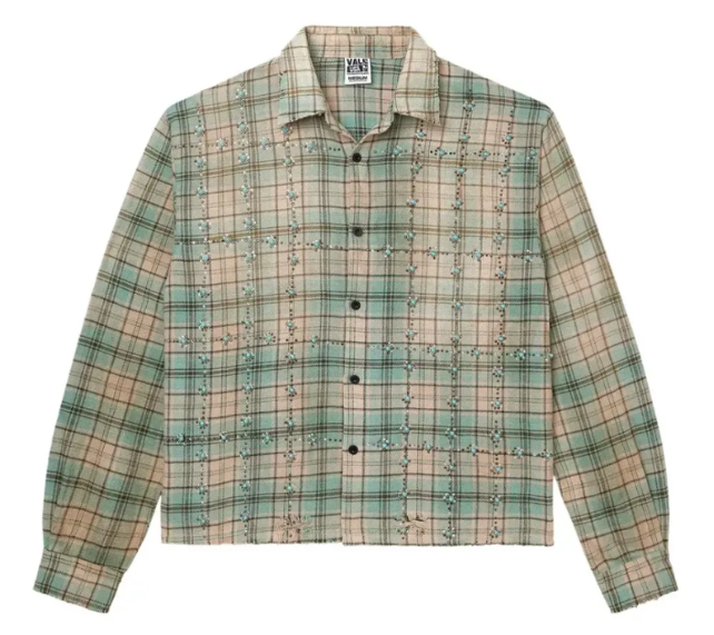 Longsleeve Valley "Little Gems Flannel" Verde