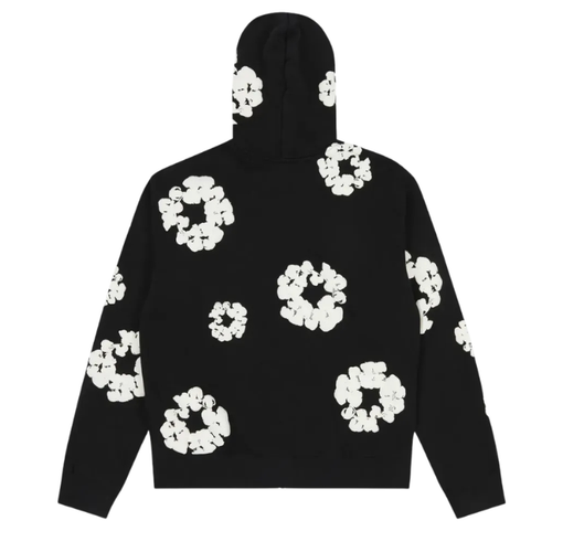 Moletom Denim Tears "Cotton Wreath Zip Up" Preto