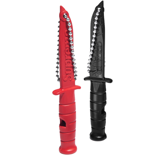 Chaveiro Supreme x Ka-Bar "Emergency Whistle" Vermelho/Preto
