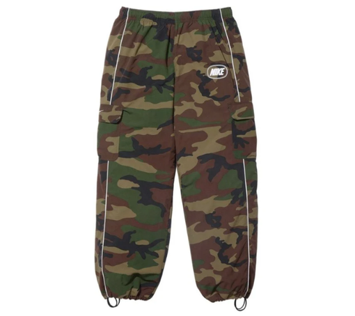 Calça Supreme FW26 x Nike "Nylon Cargo Pant" Camuflado