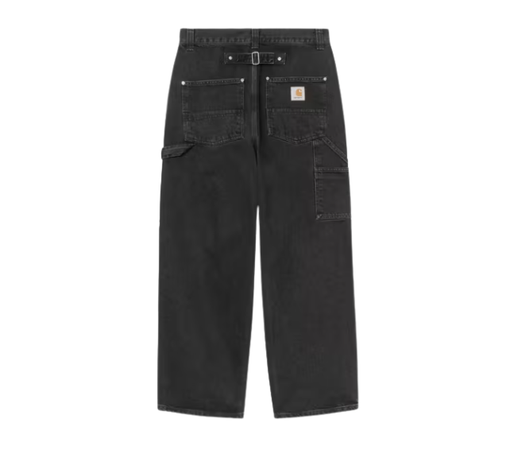 Calça Carhartt "Belmont Washed Black Stone" Preto