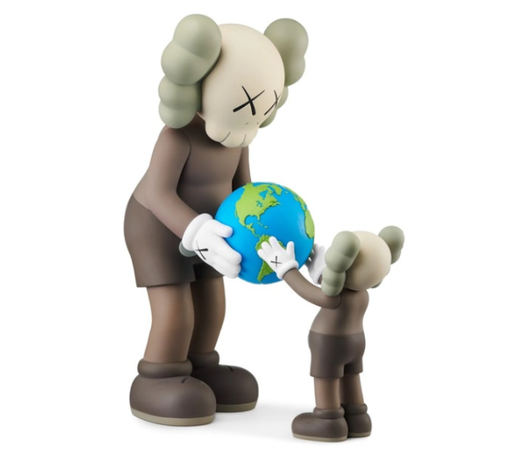 Boneco Kaws "The Promise Vinyl Figure Brown" Marrom