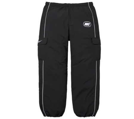 Calça Supreme FW26 x Nike "Nylon Cargo Pant" Preto