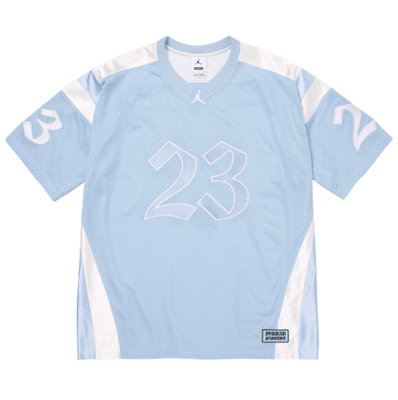 Jersey Supreme x Air Jordan "Warm Up" Azul Claro