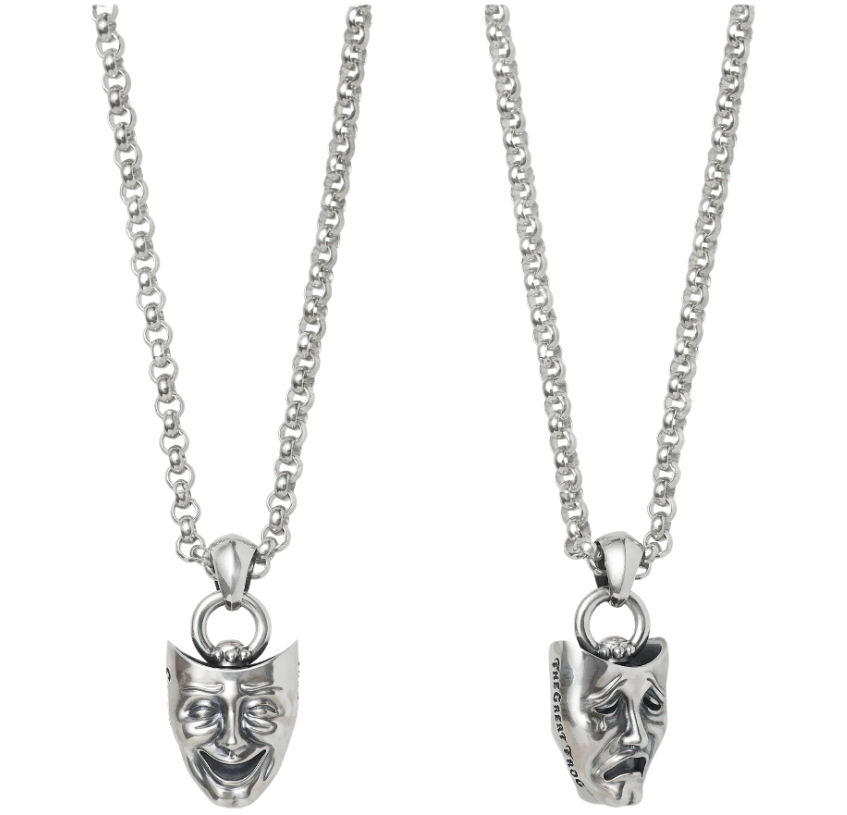 Corrente Supreme SS26 "Drama Masks Pendant" Prata