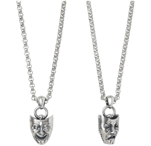 Corrente Supreme SS26 "Drama Masks Pendant" Prata