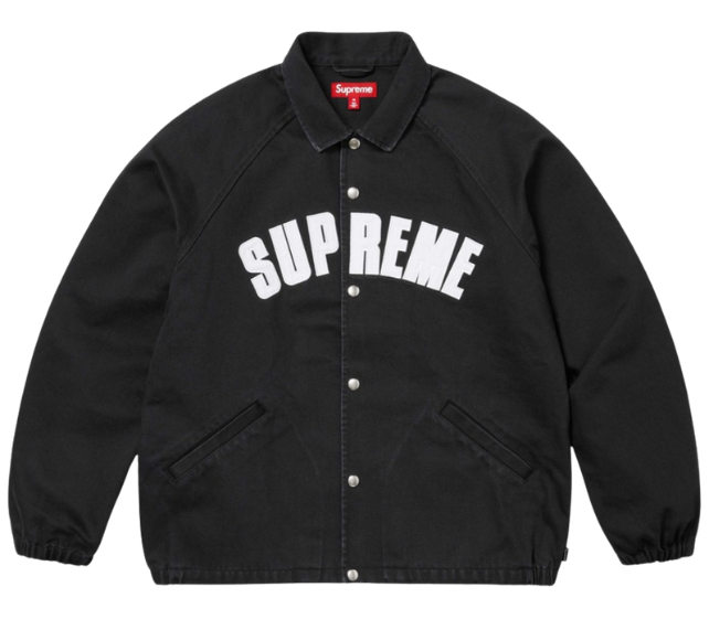 Jaqueta Supreme SS25 "Arc Denim Coaches" Preto