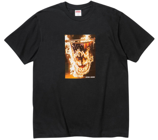 Camiseta Supreme x Spitfire SS26 "Flag" Preto