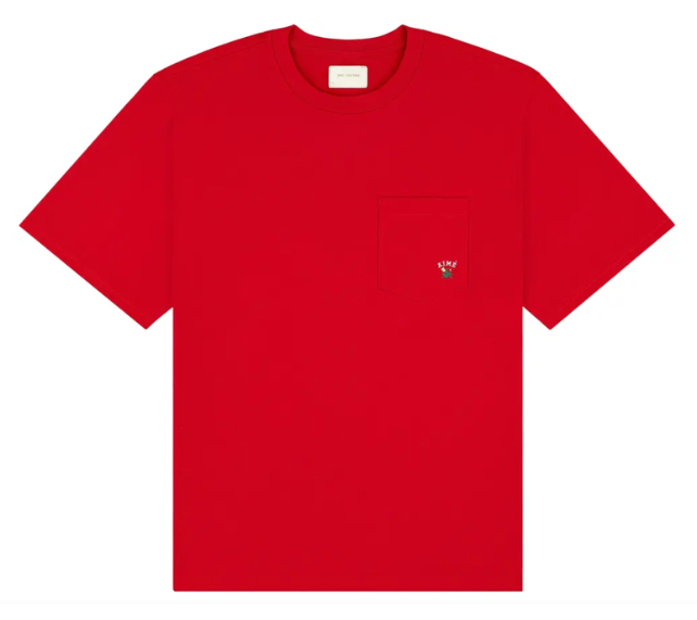 Camiseta Aimé Leon Dore "Crest Pocket Tee Equestrian Red" Vermelho