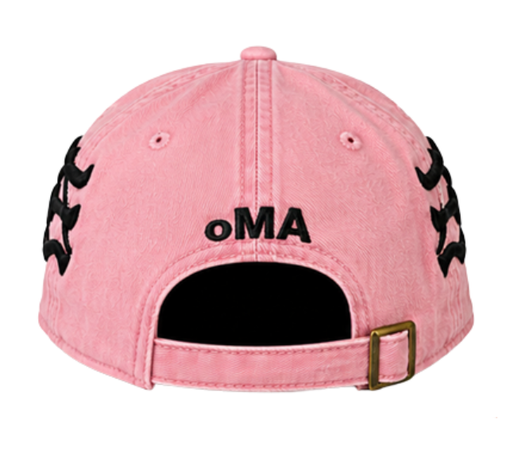 Boné Oma Design "NY NY Crown Curved Pink" Rosa