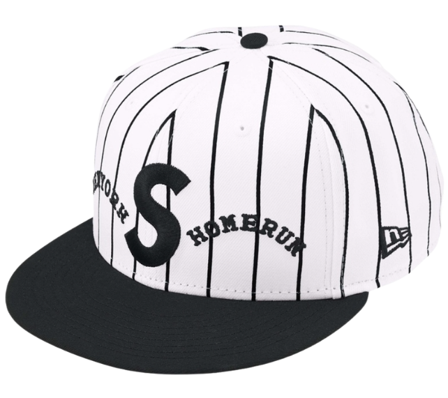 Boné Supreme SS25 "Homerun S Logo New Era" Branco