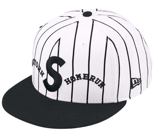 Boné Supreme SS25 "Homerun S Logo New Era" Branco