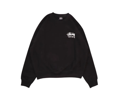 Crewneck Stussy "Stock New York" Preto