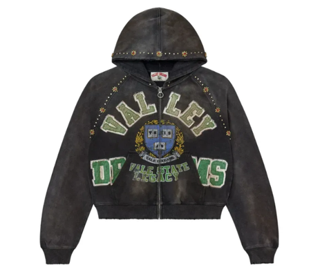 Moletom Valley "Black Gem Zip Up" Preto