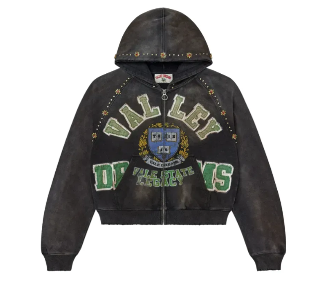 Moletom Valley "Black Gem Zip Up" Preto