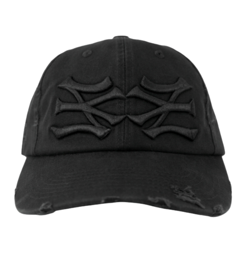 Boné Oma Design "NY NY Distressed" Preto
