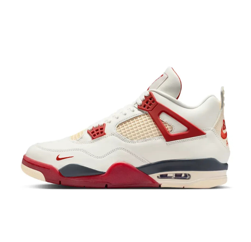 Tênis Nike Air Jordan 4 Retro OG "Nigel Sylvester Brick After Brick" Branco/Vermelho