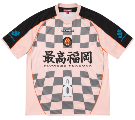 Jersey Supreme SS26 "Checkerboard Soccer" Rosa