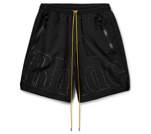 Shorts Rhude "RH Logo" Preto