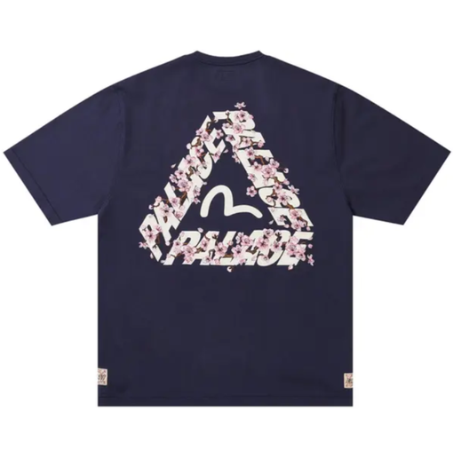 Camiseta Palace x Evisu "Navy" Azul Marinho