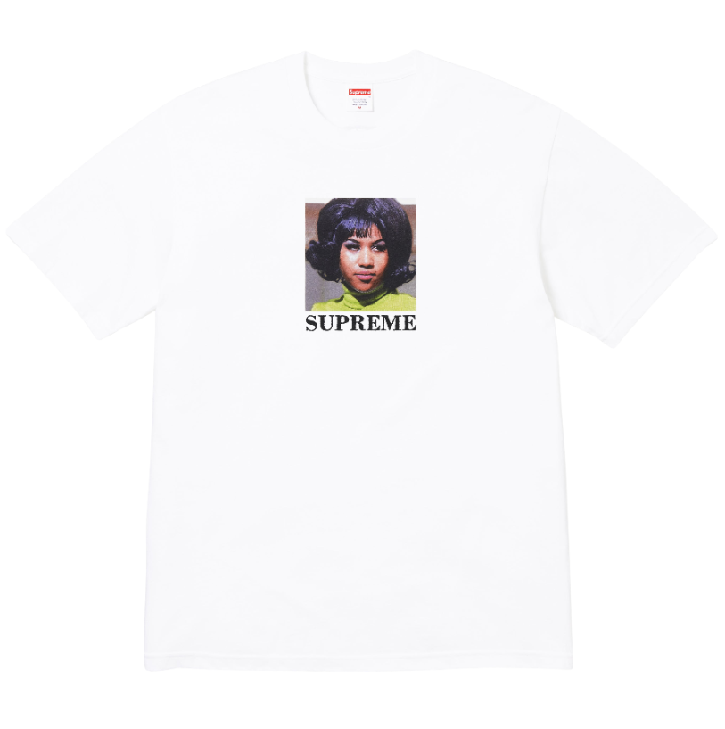 Camiseta Supreme SS26 "Aretha" Branco