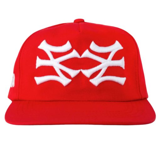 Boné Oma Design "NY NY Curved Brim" Vermelho