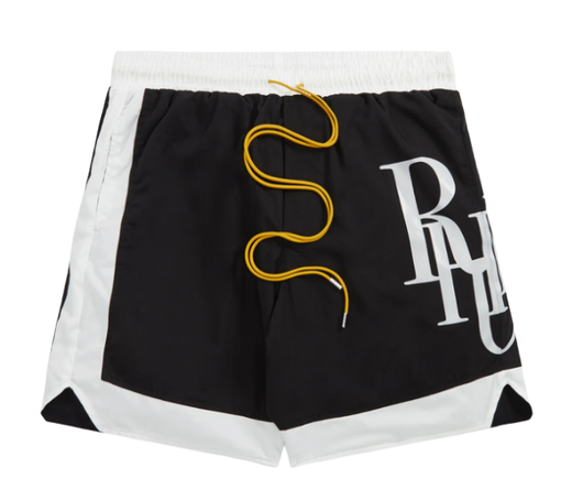 Shorts Rhude "Side Logo" Preto