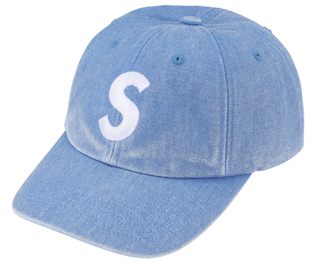 Boné Supreme SS26 "Pigment Coated S Logo 6-Panel" Azul Claro