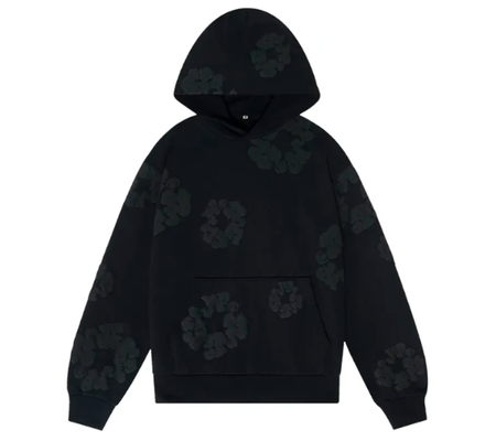Moletom Denim Tears "Cotton Wreath Monochrome" Preto