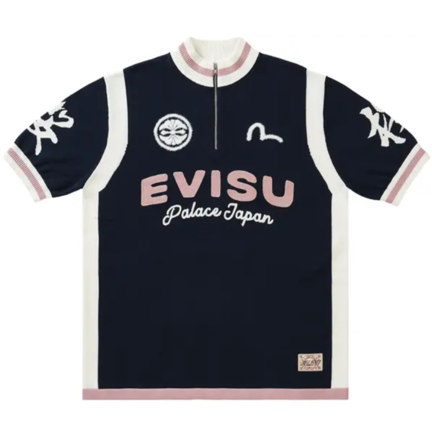 Polo Tricot Palace x Evisu "Knit Navy" Azul Marinho
