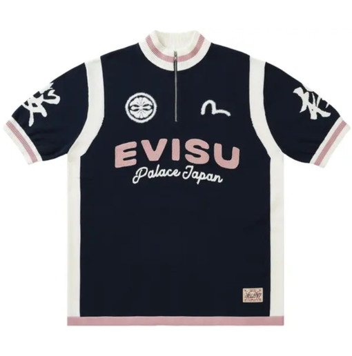 Polo Tricot Palace x Evisu "Knit Navy" Azul Marinho